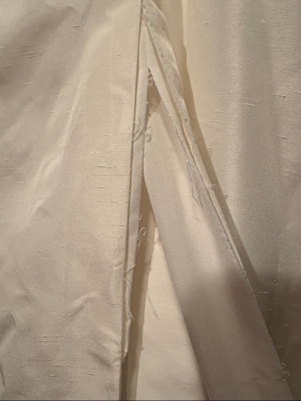 1980s Vintage Ivory Long-Sleeve Wedding Dress Size 8/10 Medium Pearl & Sequin - Picture 7 of 17